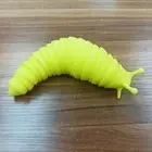 Fidget Slug Articulating Stim Toy 3D Printed Articulated Sticky Stretch Toy
