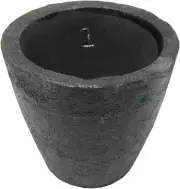 #1-2Kg Clay Graphite Crucibles Premium Black Foundry Cup Furnace Number 1
