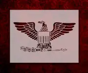 US Army Colonel Stencil Template Reusable 8.5 x 11 Inches for Painting