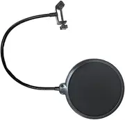 Kisangel 1Pc Double Layer Mic Wind Screen Filter Shield for Broadcasting Noise for Clean Audio Defense Against and Consonants Suitable for Recording and Live