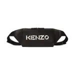 【KENZO】經典LOGO皮革腰胸包 黑色 5SA507 L45 99