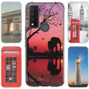 For TCL 30XE 5g 40XE 30V 20XE 20A ShockProof TPU Phone Case+Tempered Glass-LMK