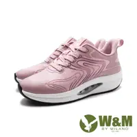在飛比找蝦皮商城優惠-W&M(女)氣墊彈力休閒運動鞋 女鞋-粉色