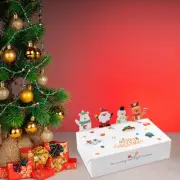 Merry Christmas Kraft Paper Candy Gift Box Cookie Box 10Pcs CF