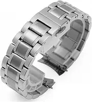 [LVUNZJCA] RHAIYAN Curved End Stainless Steel Watchband Fit For Tissot 1853 T035 14/16/18/22/24mm Fit For LONGINES Watch Band Women Men's