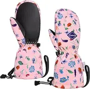[TopAcsy] Kids Ski Gloves Waterproof Warm Winter Snow Mittens for Boys Girls