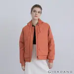 GIORDANO 女裝大口袋鋪棉連帽外套 - 43 亞拉貢橙