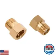 NUNU FER 2Pcs One Way Brass Check Valve Non Return 1/2" Female to 1/2" Male T