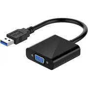 TechFlo 1080P USB to VGA Video Adapter Converter Dual Monitor Extender Laptop
