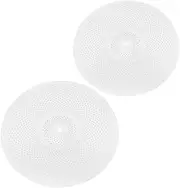 MUELODSIC 2pcs Mute Cymbals for Drum Kit Alloy Percussion Instruments with Easy Installation Noise Reduction for Jazz Drums Durable and Impact Resistant Design