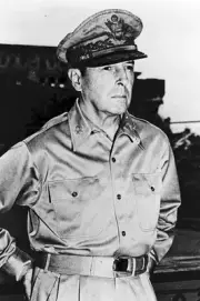 New 5x7 World War II Photo: Gen. Douglas MacArthur in Manila, Philippine Islands