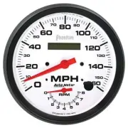 Auto Meter 5878 5" Tach/Speedo Gauge - 160mph/8K RPM, Elec. Program., Phantom