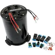 Aeroflow Single,Twin Or Triple Round Surge Tank 40mm Pumps Black - AF77-4056BLK