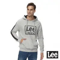 在飛比找蝦皮商城優惠-Lee 方框LOGO長袖連帽T恤 帽T 男 麻灰 Moder