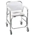 DMI Rolling Shower Chair, Commode, Transport Chair, FSA Eligible, Rolling Bat...