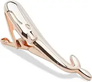 [OTAA] Moby Dick Rose Gold Whale Tie Bar Rose Gold Rhodium Plating Moby Dick Rose Gold Whale Tie Bar