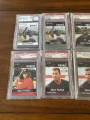 2004 ALBERT PUJOLS JUST FEATURED ROOKIE SET AP1-AP5 w/Bonus GAME USED JERSEY