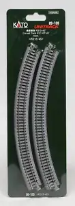 KATO N Scale Model Railway Track 20-120 R315-45deg Curved Track 4 pcs