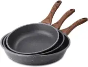 Nonstick Frying Pan Skillets, Swiss Granite Coating Omelette Pans, Healthy Cookw