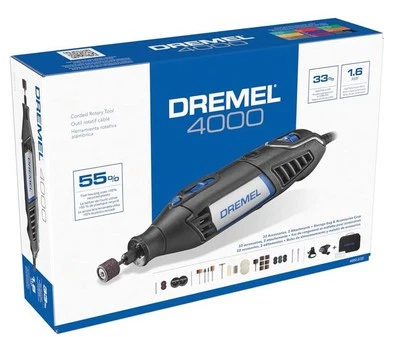 Dremel 4000 | Rotary Tool | 32 Accessories | 2 Attachments | NEW IN BOX