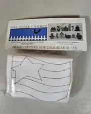 The Picket Fence Wood Topper For Calendar Quilts - Flag
