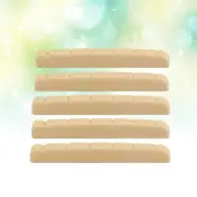 5 Pcs Acoustic Guitar Parts 6 String Bass Nut Guitar Bridge Nut Blank