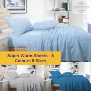 Ramesses Cashmere Touch Polar Fleece Style Flannel Sheet Set Warm Winter Sheets