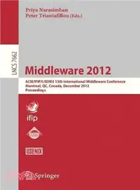 在飛比找三民網路書店優惠-Middleware 2012 ― Acm/Ifip/use