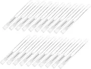 BESTYASH 20pcs Reusable Silicone Nail Powder Applicator Brushes Soft Transparent Tools for Easy Nail Art Chrome Powder and Application Home and Salon Use
