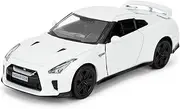 LOVEPOSELY 1/36 Scale Nissan GTR Diecast Car Models Toy, Collectible Zinc Alloy Pull Back Vehicles Nissan GTR Toy Cars for Boys Girls Gift (White