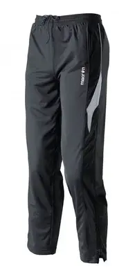 MACRON MALIK TRACKSUIT PANT - XS - BLACK/WHITE