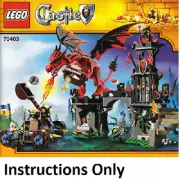 LEGO INSTRUCTIONS ONLY DRAGON MOUNTAIN 70403 Castle book from set NEW