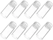 10Pcs Transparent Glass Ink Bottles with Caps Durable Vials for Essential Oils Samples and Travel Excellent Chemical Resistance and Thermal Properties