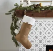 Koolaburra by UGG Australia Faux Suede Sherpa Koola Christmas Stocking Pom Boot