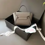 精品二手 CELINE 賽琳 BELT BAG NANO 灰色 鯰魚包/斜背包/手提包/肩背包 189003