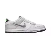 Nike Dunk Low Glitch Swoosh White Grey (GS)