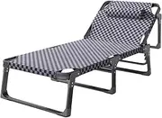 Oxford Fabric Foldable Camping Bed Height Adjustable Camp Bed Breathable Foldable Bed Portable Folding Guest Bed