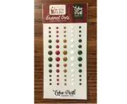 1 Pack Echo Park Paper HERE COMES SANTA CLAUS Christmas Decorative Enamel Dots