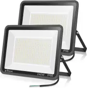 2 Pack 240W LED Flood Lights,100-277V IP65 Waterproof 5000K Daylight 1700 Watt E
