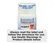 Schuessler Tissue Salts Comb C Acidity 125 Tablets