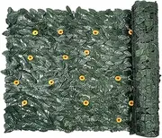 Leaf Privacy Fence, Balcony Screen Privacy Fence, Breathable Faux Decorative Rustproof Backdrop for Yard Patio Backyard Garden Balcony Outdoor Greenery Apartment
