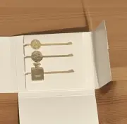 Brand New Chanel Coco Mademoiselle Gold Hairpin - Set Of 3