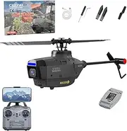 RC Helicopter with 1080P Camera for Adults, C127AI 4CH 2.4G Single-Rotor Brushless Remote Control Helicopter with 6-Axis Gyro Optical Flow Positioning - RTF,1 Battery