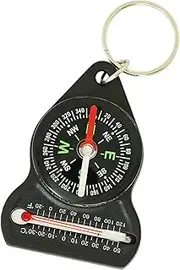 Compact Compassing Essential Compasses Thermometers with Keychain Navigation Tool for Outdoor