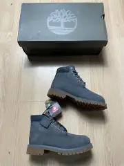 Timberland 6in Premium Boots Gray Classic Size 2 Youth New In Box Primaloft