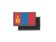 Flag patch printed badge country mongolia