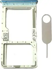 Single Sim Card Tray Slot Holder Micro SD Card Replacement for Motorola Moto G Play 2024 XT2413 (Sapphire Blue)