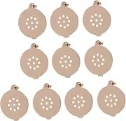 [OATIPHO] 10pcs brooch holder Brooch Bezel clasps pin disk base disc blank breastpin beading back metal buttons round tray buttons for crafts Breastpin Making Accessories Brooch Safety Base
