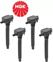 Set of 4 NGK Ignition Coils for Jeep Cherokee, Compass, Renegade