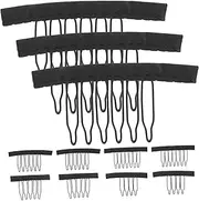 Ipetboom Wig Hair Clip Wig Accessories 50pcs Elastic Hair Net Comb for Extensions